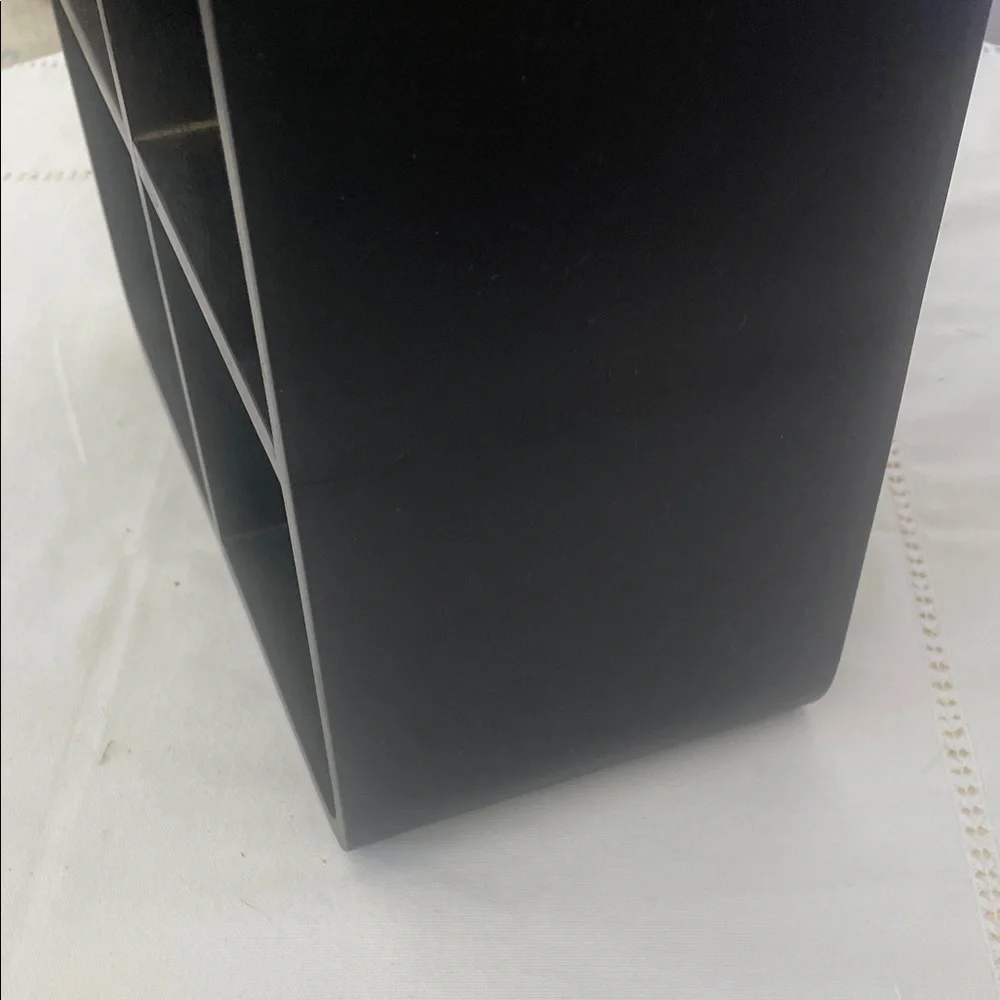 Black Wall Shelf Unit- 4 sections